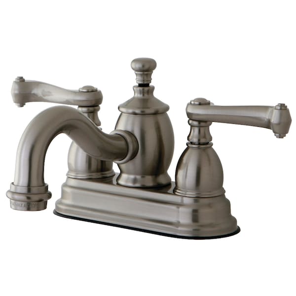 KS7108FL 4" Centerset Bathroom Faucet, Brushed Nickel